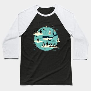 Whales, Penguins and other friends Baseball T-Shirt